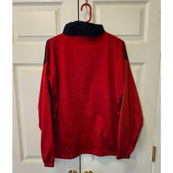 Men Women USA Olympic Committee London Red Blue 1/4 Zip Pullover Size L - Picture 3 of 3